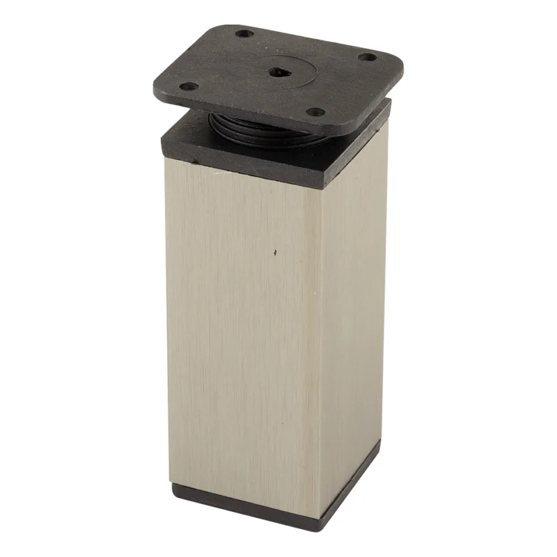 StrongLegs nábytková noha FA009 100Rmm imitace nerezi/černá plast Časově Omezené