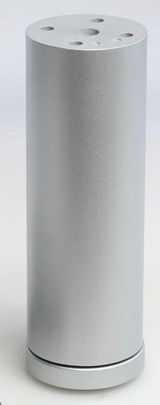 Nábytková noha 709R výška 120mm šedá RAL9006 Doprava Zdarma