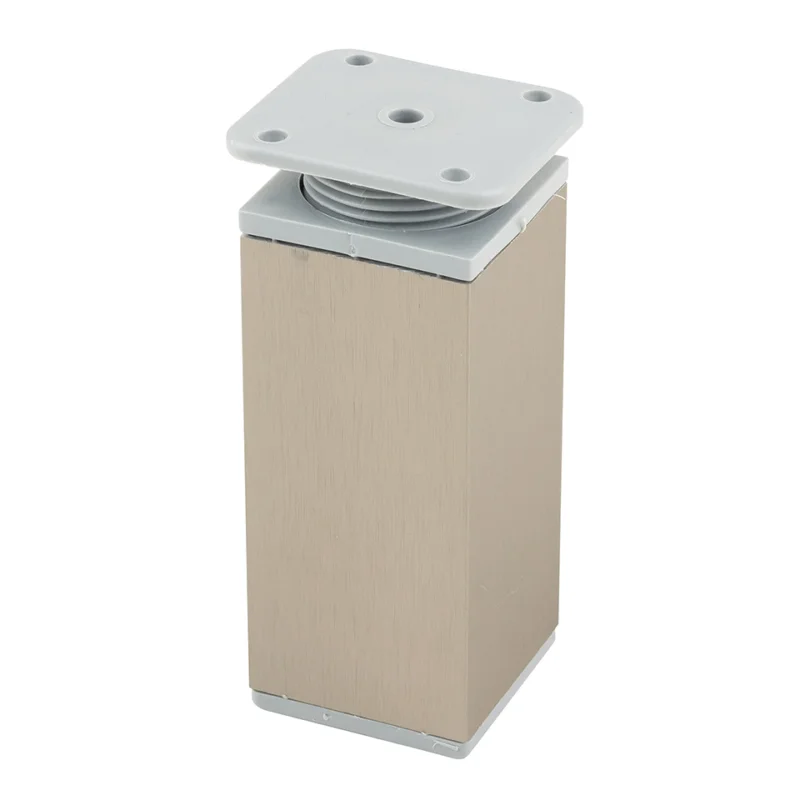 Sezónní Sleva StrongLegs nábytková noha FA009 100Rmm imitace nerezi/šedý plast