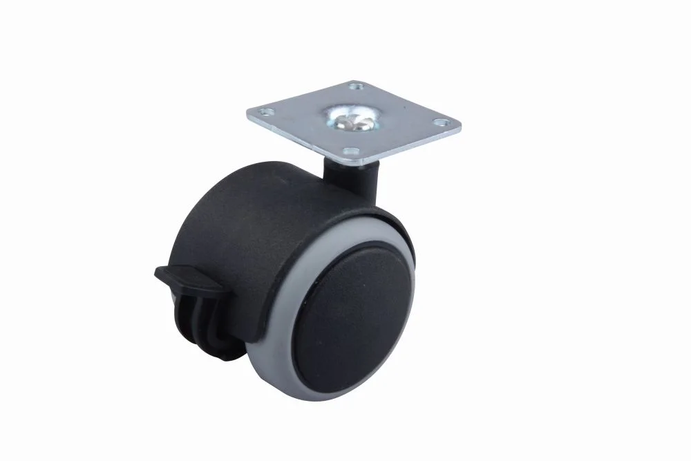Kolečko pogumované s brzdou 50 mm šedé Poslední Šance