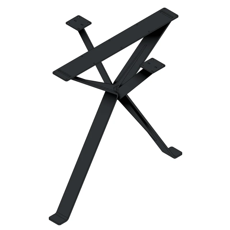 Cenový Hit MILADESIGN EX 72080P zkosená stolová podnož středová bílá 720mm