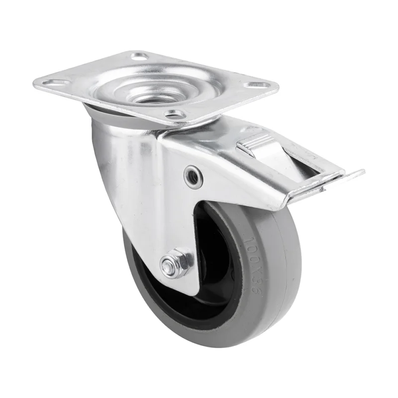 StrongCastors Kolečko medium duty 100/160 s brzdou Autentický
