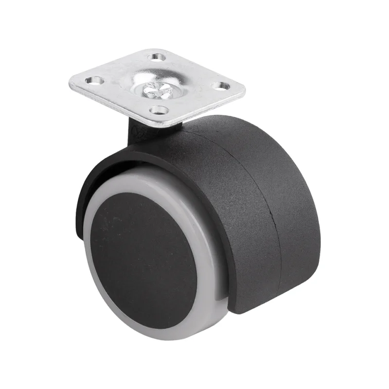StrongCastors kolečko s měkčeným běhounem průměr 50mm s plotničkou šedá Cenový Hit