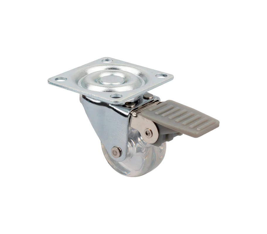 StrongCastors kolečko TOP-E průměr 35mm transparentní tmavá s brzdou Oblíbený
