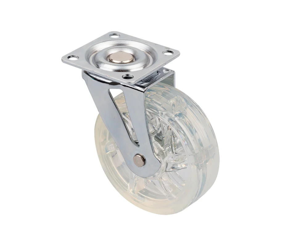 Horká Nabídka StrongCastors kolečko TOP průměr 75mm transparentní čirá bez brzdy