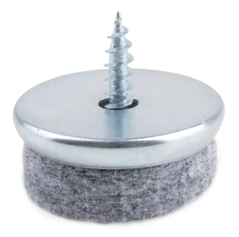 Autentický STRONG kluzák na vrut s plstí průměr 24mm šedá