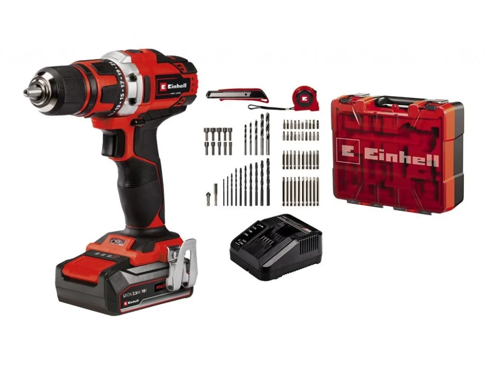 Aku příklepová vrtačka TE-CD 18/40 Li-i +64 (2x2,0Ah) Einhell 4513992 Super Cena