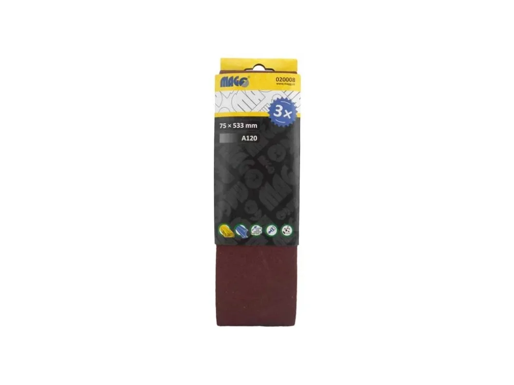 Pouze Dnes Brusný pás 75x533mm A120, 3ks