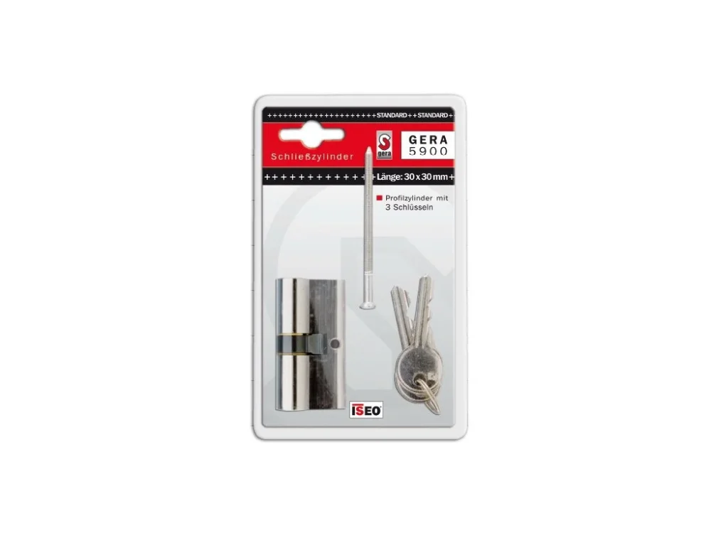 Cylindrická vložka zámku STANDARD 30-10 mm se 3 klíči (F3) Značkový