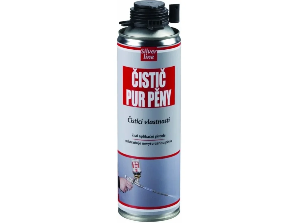 Čistič PUR pěny 500ml Silver Line Horká Nabídka