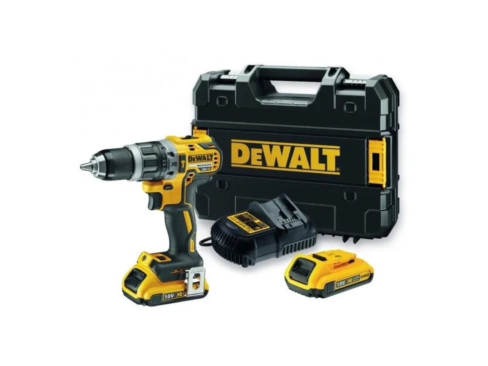 Nejlepší Volba DeWALT 18V AKU bezuhlíková vrtačka s příklepem, 2x2,0Ah DCD796D2