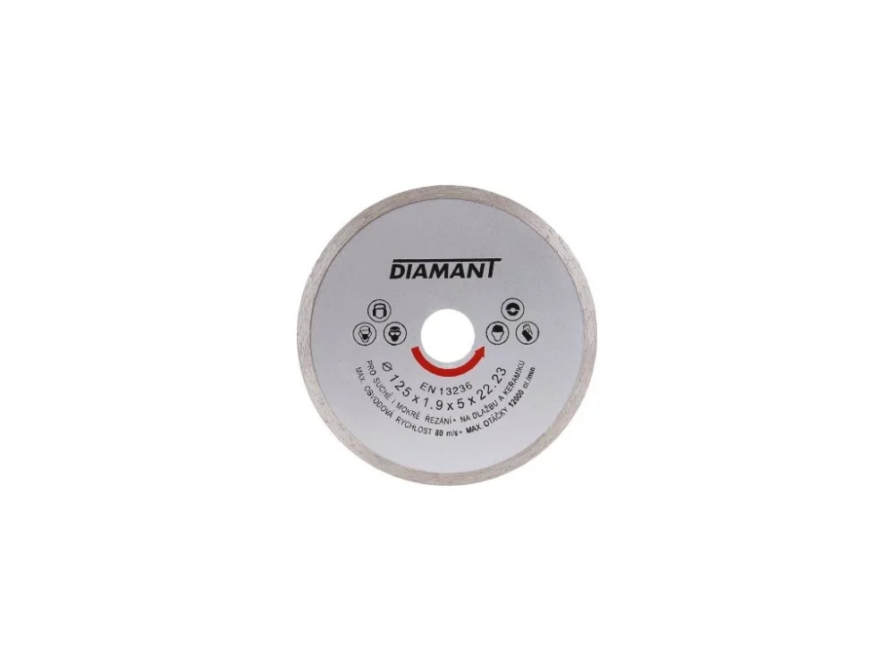 Výhodná Nabídka Diamantový kotouč DIAMANT 125x22.2x2mm plný