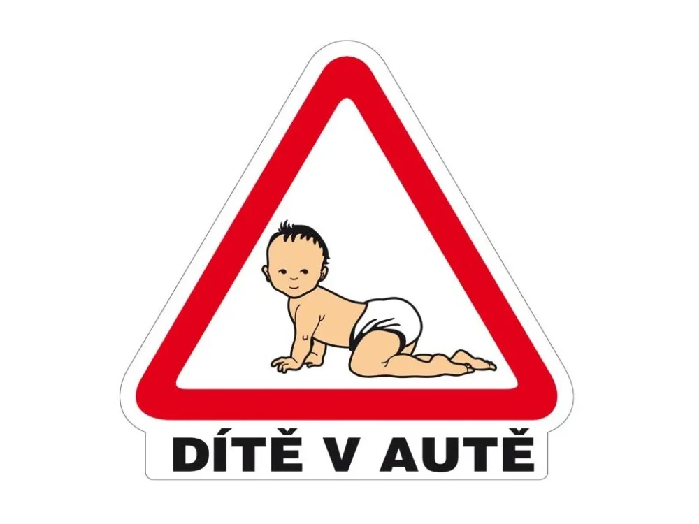 Top Prodej Dítě v autě samolepka