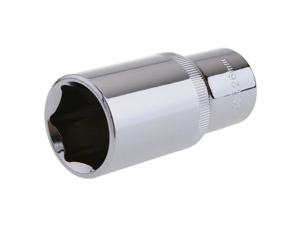 Hlavice prodloužená 1/2" CrVa 26mm Levný