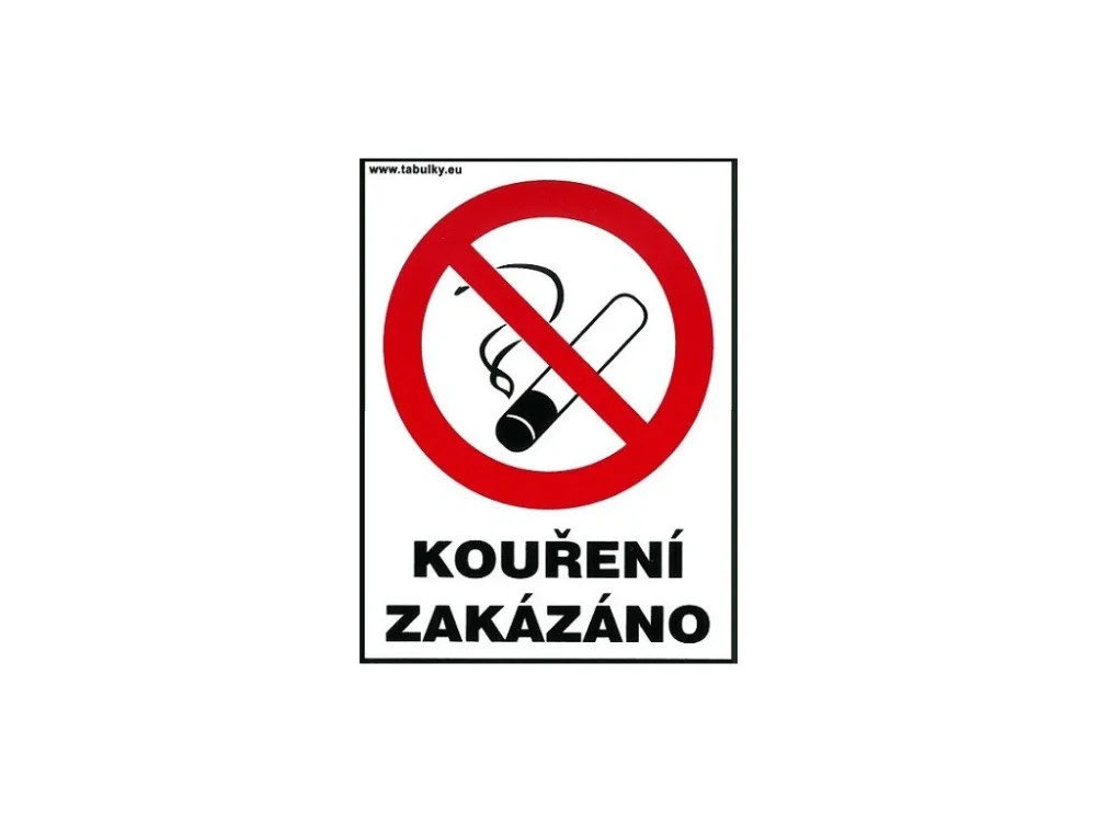 Nejlepší Cena Kouření zakázáno - pro restaurace 120x160mm - samolepka