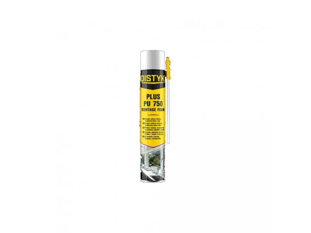 Montážní pěna PLUS PU 500 ml DISTYK EU CZ-SK-PL Akční Nabídka