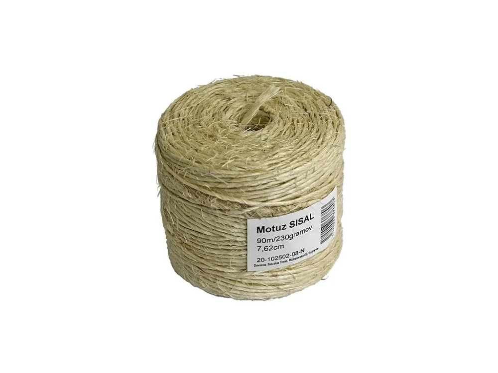 Značkový Motouz Sisal 3 90m/230g, TubePack