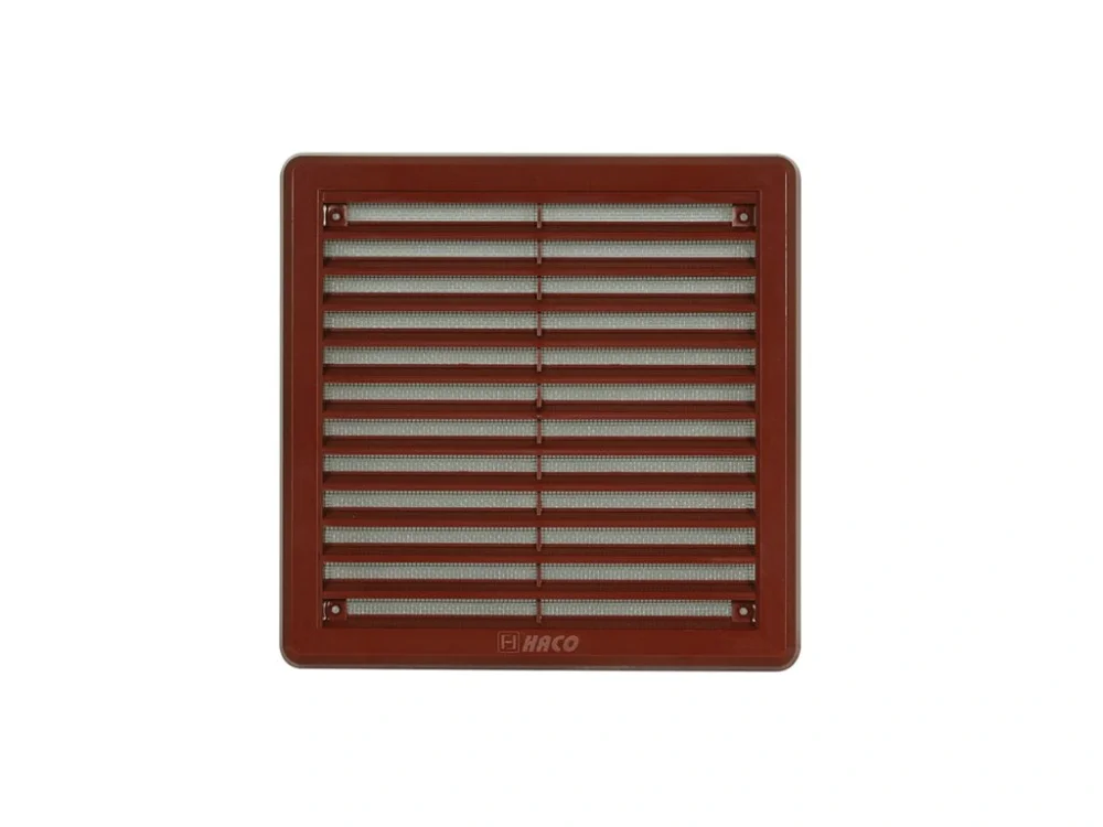 Finální Výprodej Mřížka větrací VMK 200x200H/0306 - hnědá se síťovinou