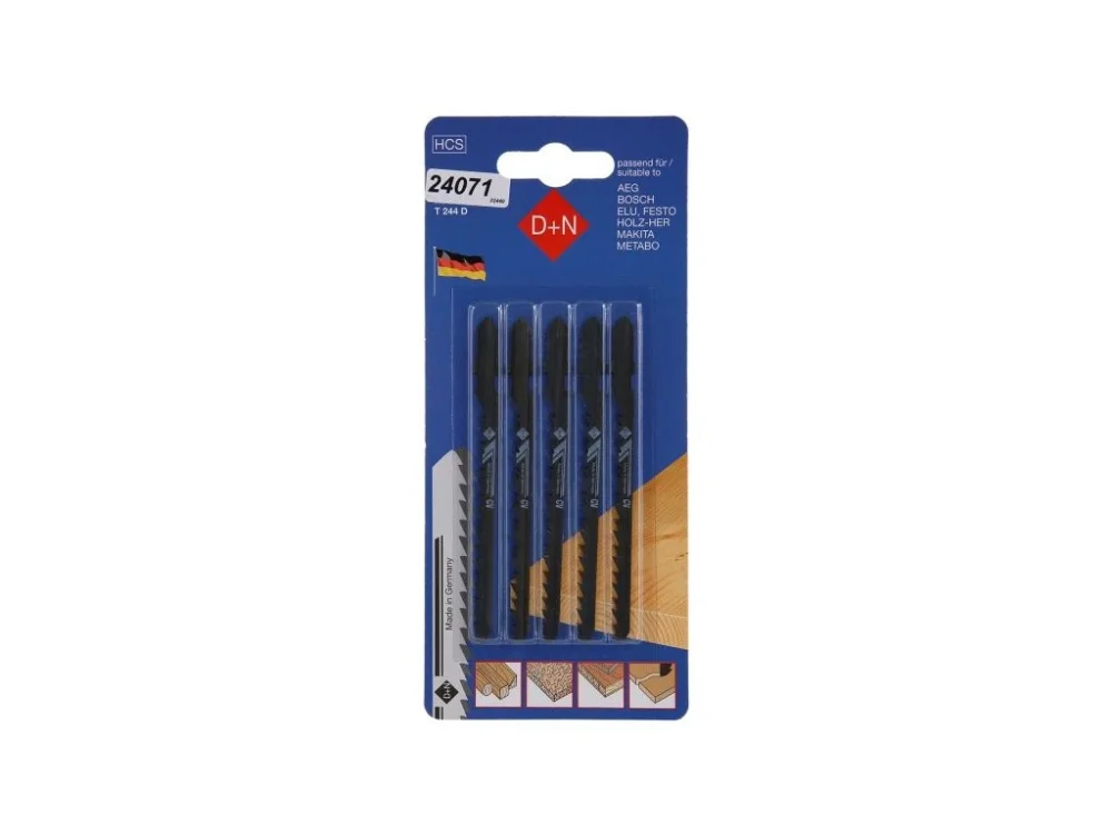Levný Plátky do přímočaré pilky 5ks 75mm/1.3mm, HCS, 32440