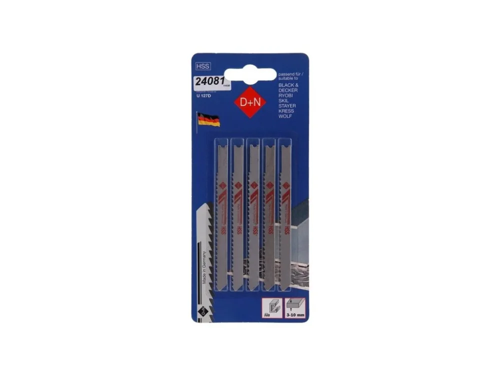 Plátky do přímočaré pily HSS B-D 75/1mm, 5ks 1103 Originální