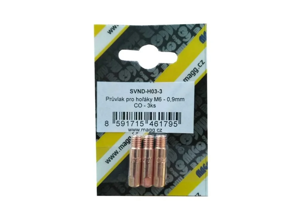 Vysoce Kvalitní Průvlak pro hořáky M6 - 0,8mm CO - 3ks