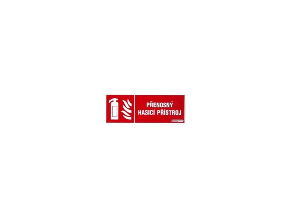 Nejlepší Cena Přenosný hasicí přístroj210x80mm - plastová tabulka