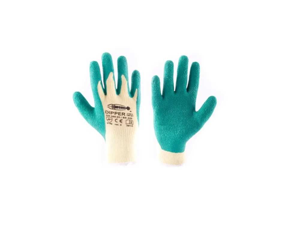 Sleva Rukavice DIPPER, vel. 8 (M), máčené Latex