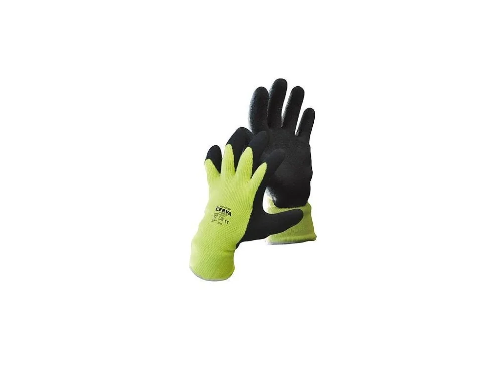 Rukavice PALAWAN Winter Yellow 10, nylon, Latex Speciální Cena
