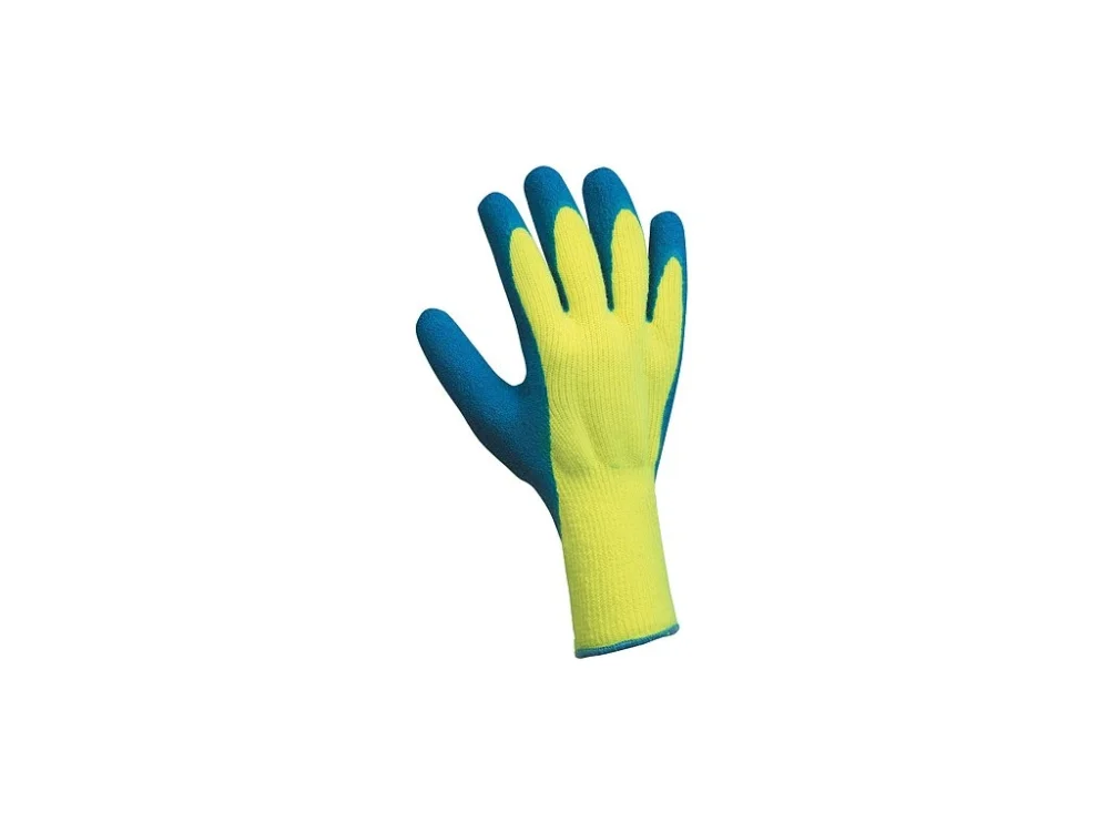 Sezónní Sleva Rukavice zimní BLUETAIL velikost 8, akryl, polomáčené latex