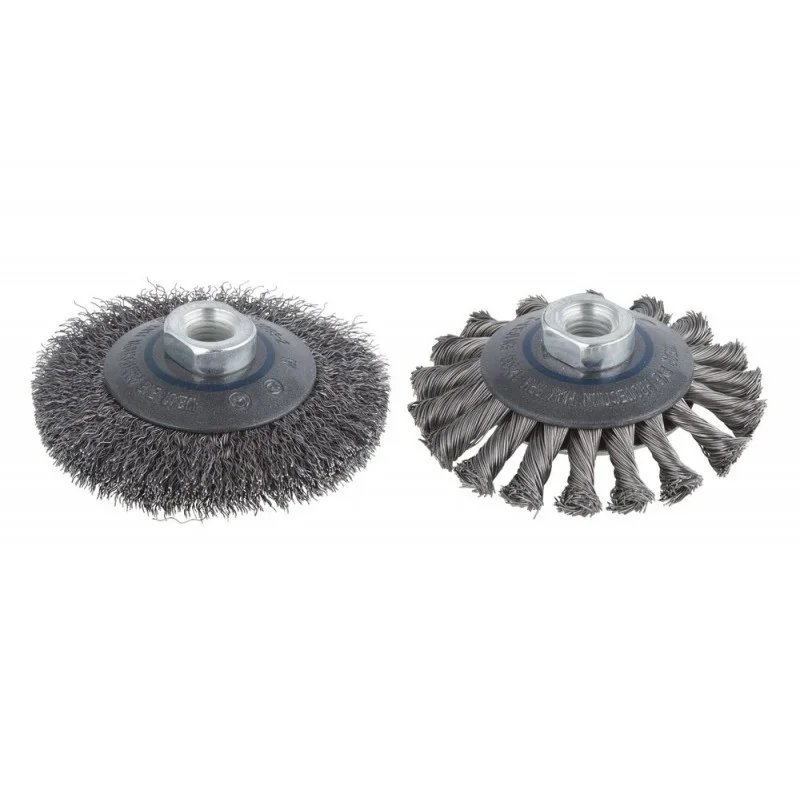 Horká Nabídka Wolfcraft kuželový drátěný kartáč 100mm cop M14 2153000