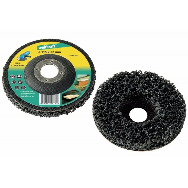 Rychlé Dodání Wolfcraft Univerzální čistící talíř 115mm do úhlové brusky 1673000