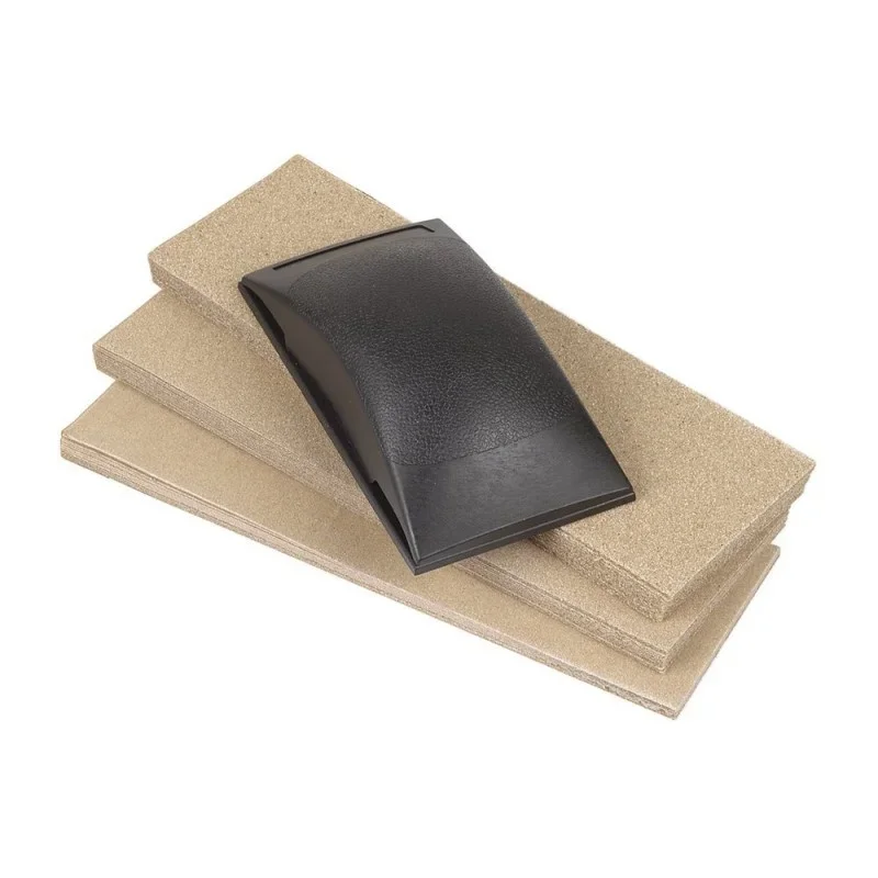 Wolfcraft Sada gumový špalík +50 brusných pásků 70x210mm 2898000 Autentický