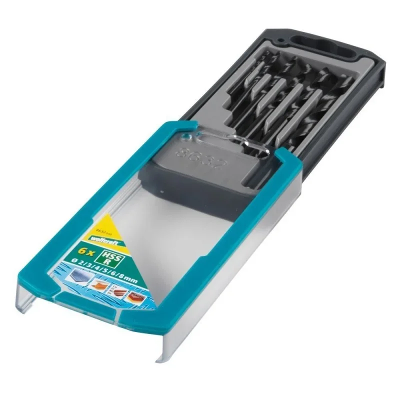 Wolfcraft Sada 6ks spirálové vrtáky do kovu válcovaný HSS ø2-8mm 8632000 Must-Have