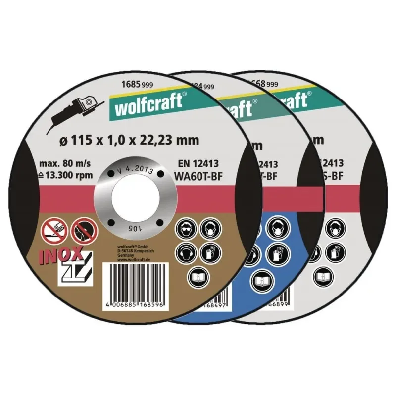 Wolfcraft řezací kotouč ø115x1,0x22,2mm INOX 1685999 Dokud Zásoby Vydrží