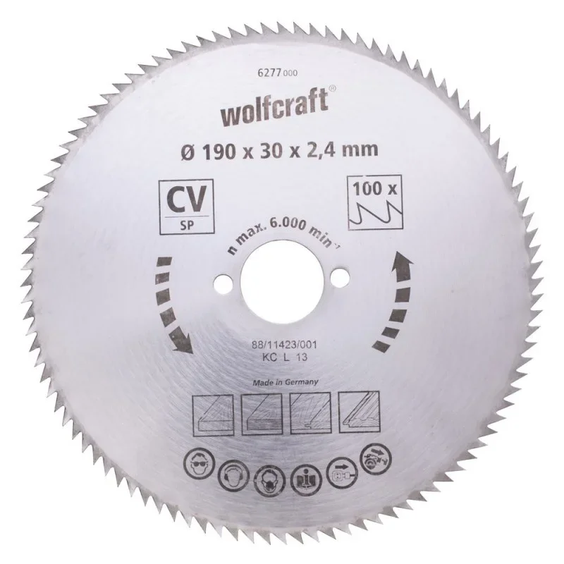 Wolfcraft pilový kotouč jemné řezy ø184x16 Z100 6273000 Top Prodej