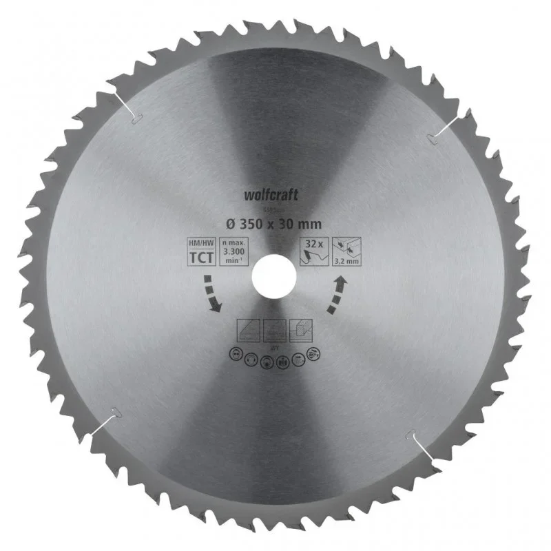Koupit Online Wolfcraft pilový kotouč pro cirkulárky hrubé řezy, pr. 400x20 Z36 6594000