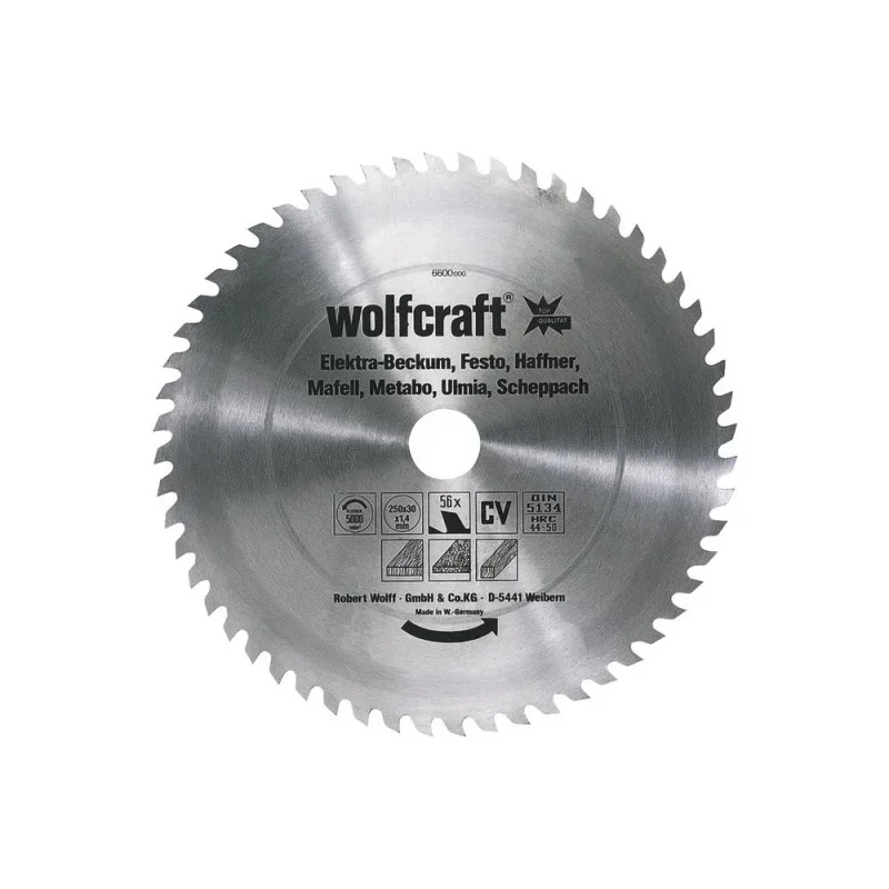 Nejlepší Volba Wolfcraft pilový kotouč pro cirkulárky středně hrubé řezy,pr. 300x30 Z56 6602000