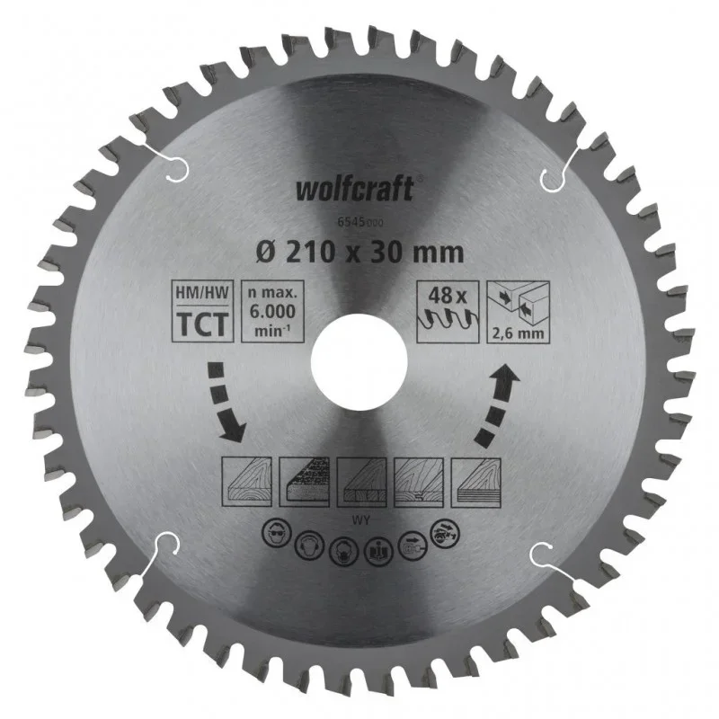 Wolfcraft pilový kotouč pro pokosové pily čisté řezy ø305x30 Z72 6549000 Pouze Dnes