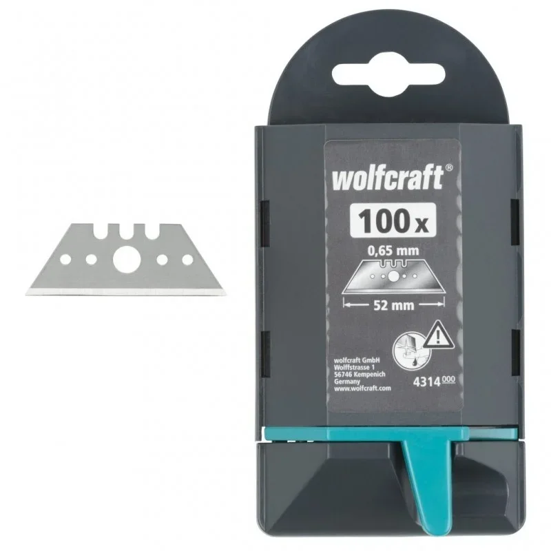 Wolfcraft 100 x profesionální trapézové čepele, délka 52 mm 4314000 Cenová Bomba