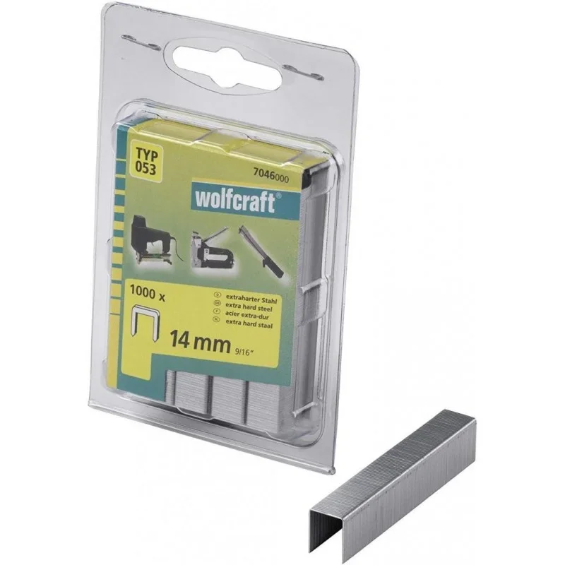Pouze Dnes Wolfcraft Široké sponky do sponkovačky výška 14 mm 1000 ks 7046000
