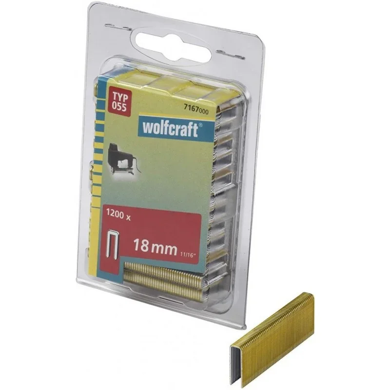 Wolfcraft Úzké sponky do sponkovačky výška 18 mm 1200 ks 7167000 Časově Omezené