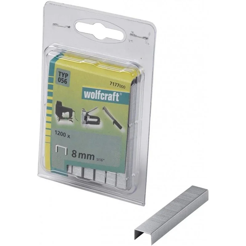 Wolfcraft Široké sponky do sponkovačky výška 8 mm 1200 ks 7177000 Výprodej