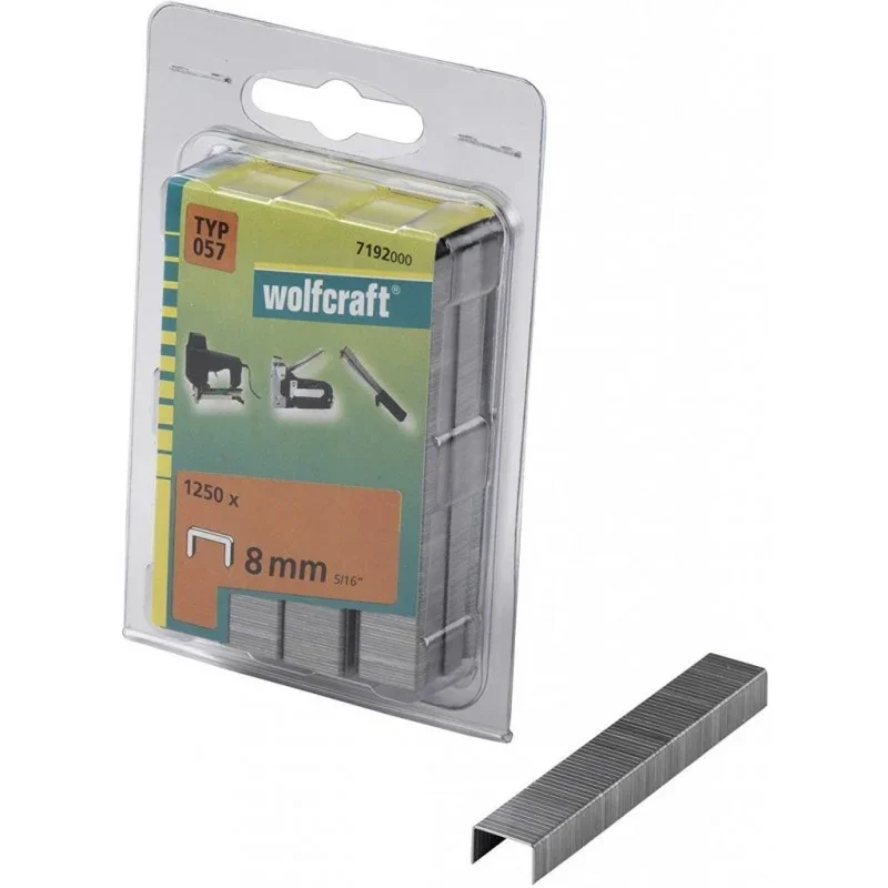 Wolfcraft Široké sponky do sponkovačky výška 8 mm 1250 ks 7192000 Nejlepší Volba