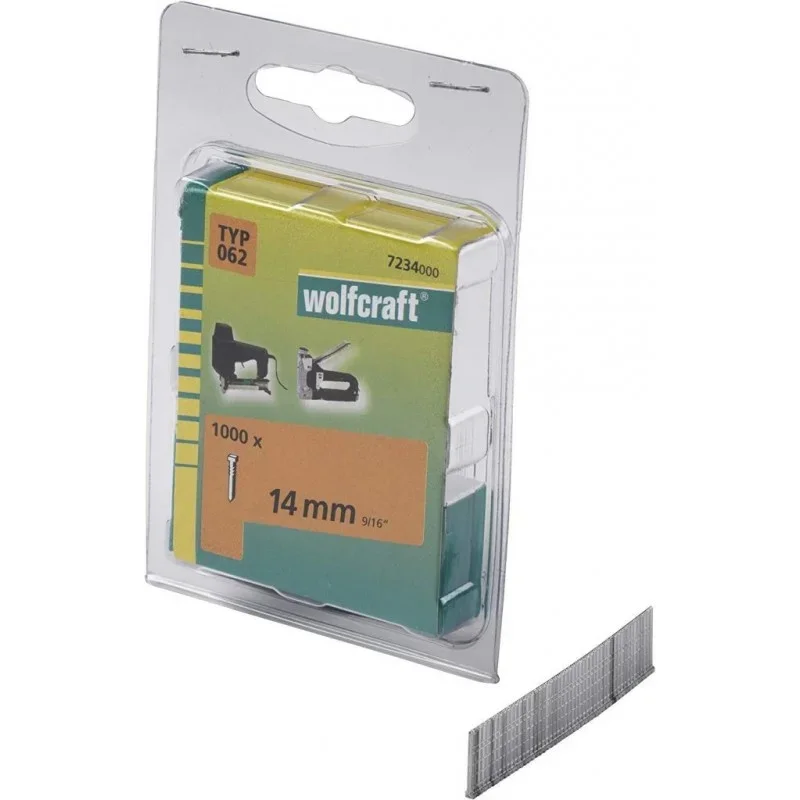 Wolfcraft Hřebíky délka 14 mm 1000 ks 7234000 Bezpečná Platba