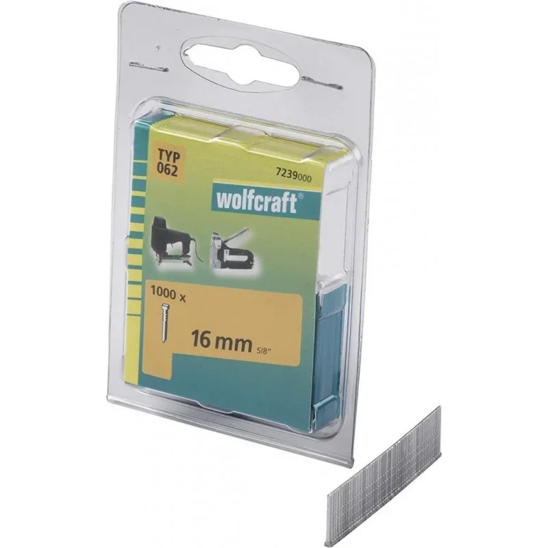 Wolfcraft Hřebíky délka 16 mm 1000 ks 7239000 Dokud Zásoby Vydrží
