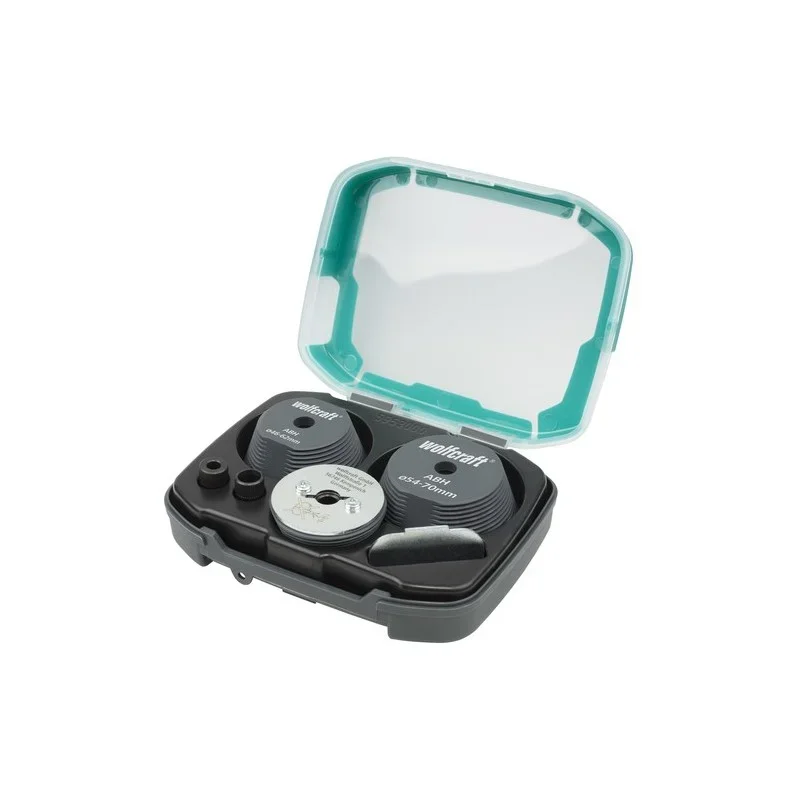 Wolfcraft Sada pomůcek pro zvětšování otvorů Ø 35 - 51 / 46 – 62 / 54 – 70 mm 5953000 Autentický