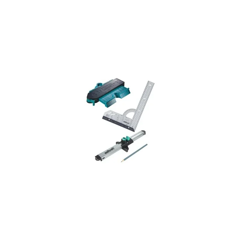 Wolfcraft sada pro přesnou montáž laminátových podlah - úhelník, obrys.šablona, zalícovávač 6976000 Odeslání Ihned