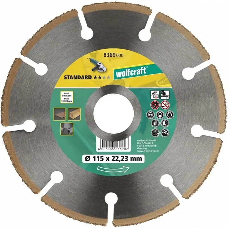 Top Prodej Wolfcraft HM řezací kotouč STANDARD,pr. 115 mm 8369000