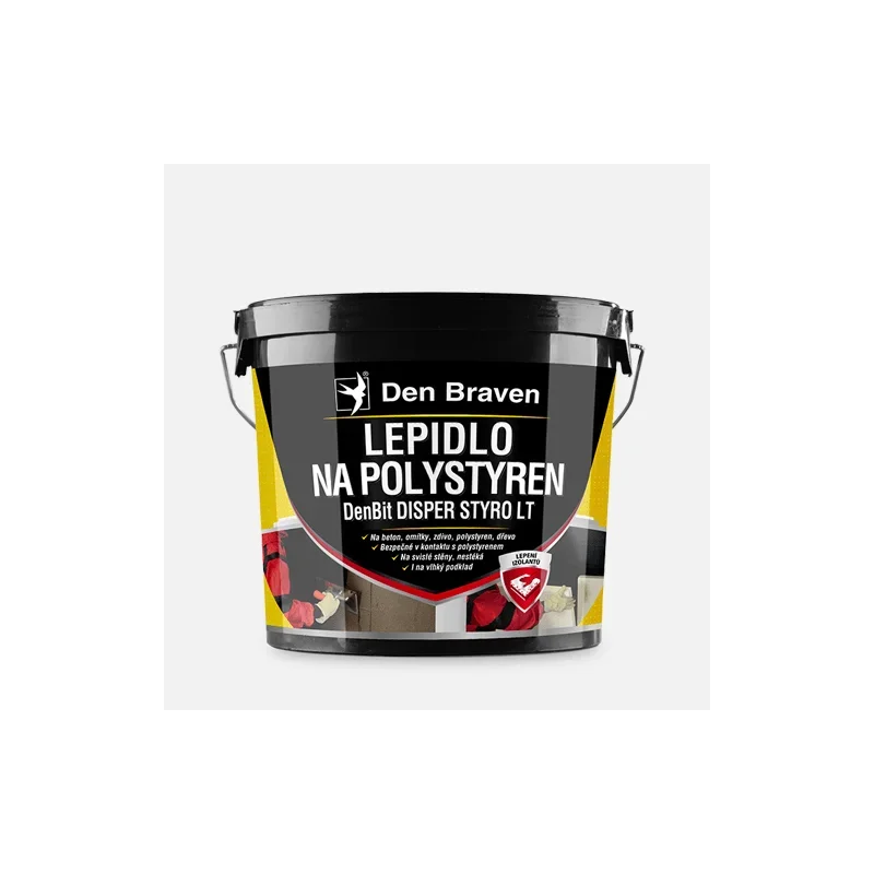 Den Braven Lepidlo na polystyren DenBit DISPER STYRO LT, kbelík 10 kg, černé Akční Cena