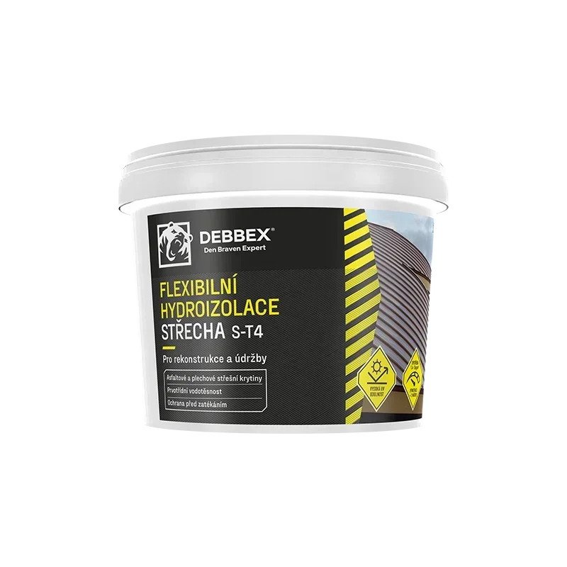 Den Braven Hydroizolace STŘECHA S-T4, kbelík 5 kg, červený Levný